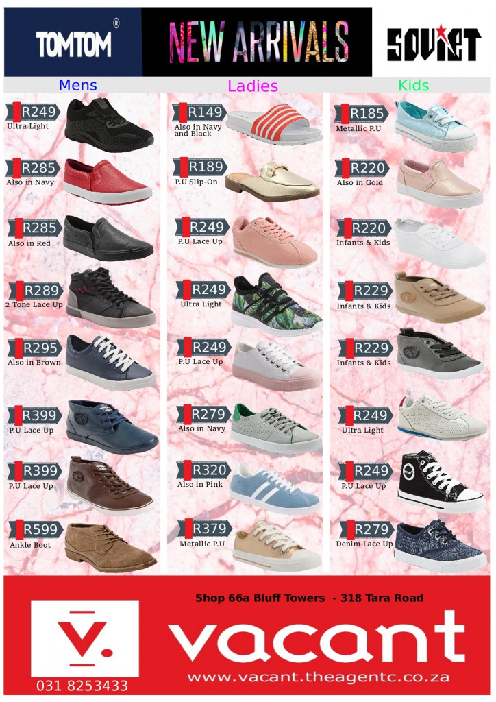 flyer with txt shoes